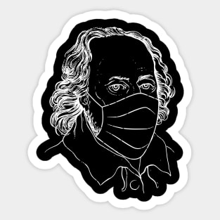 Shakespeare mask quarantine 2020 Sticker